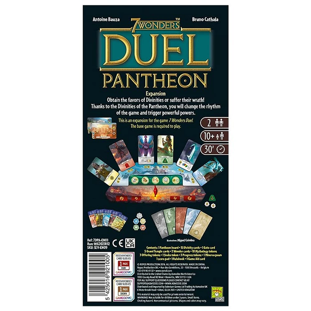 7 Wonders Duel Pantheon Board Game