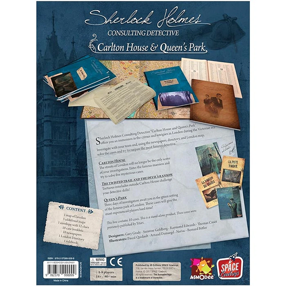 Sherlock Holmes Consulting Detective: Carlton House & Queen’s Park