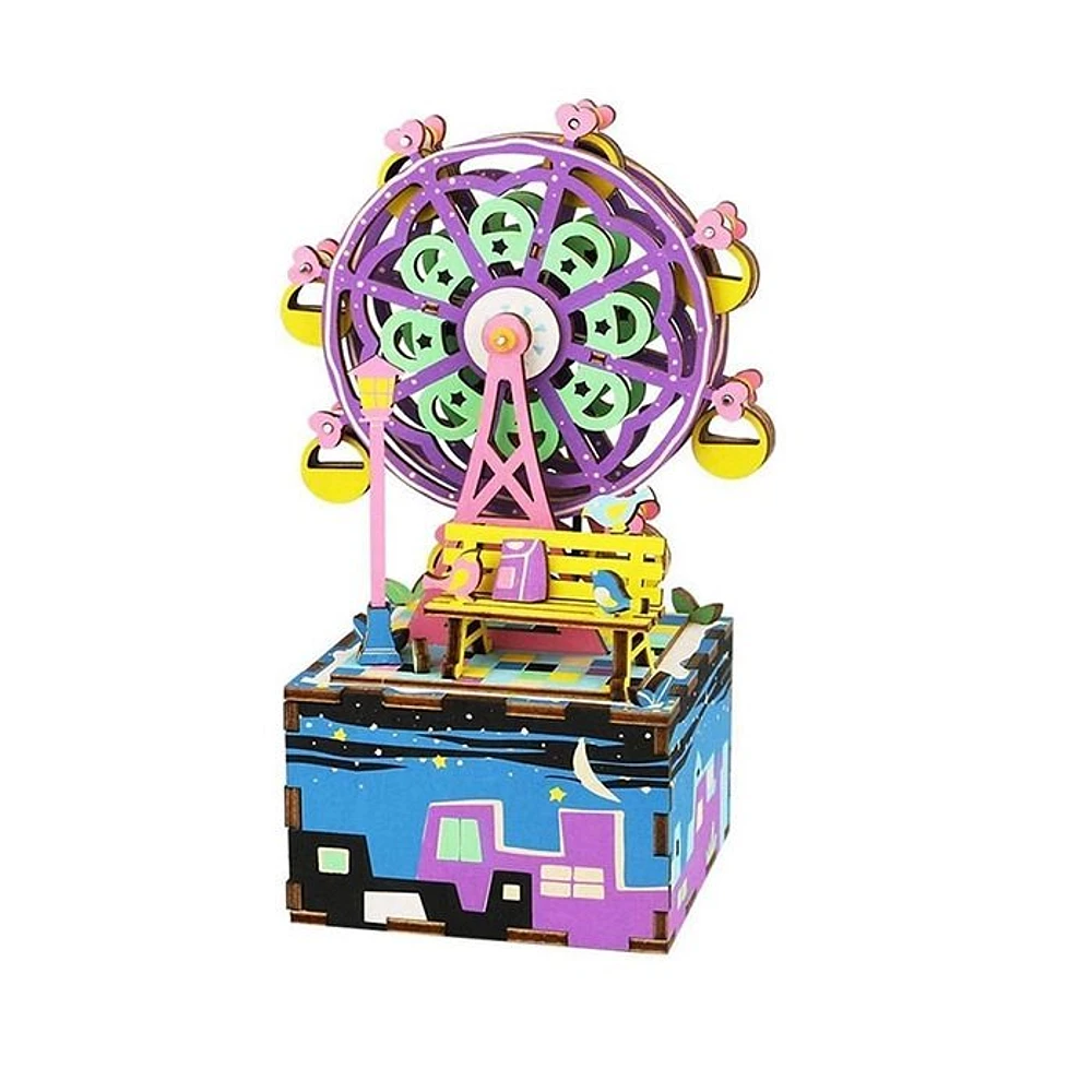 3D Wooden Puzzle Music Box Ferris Wheel