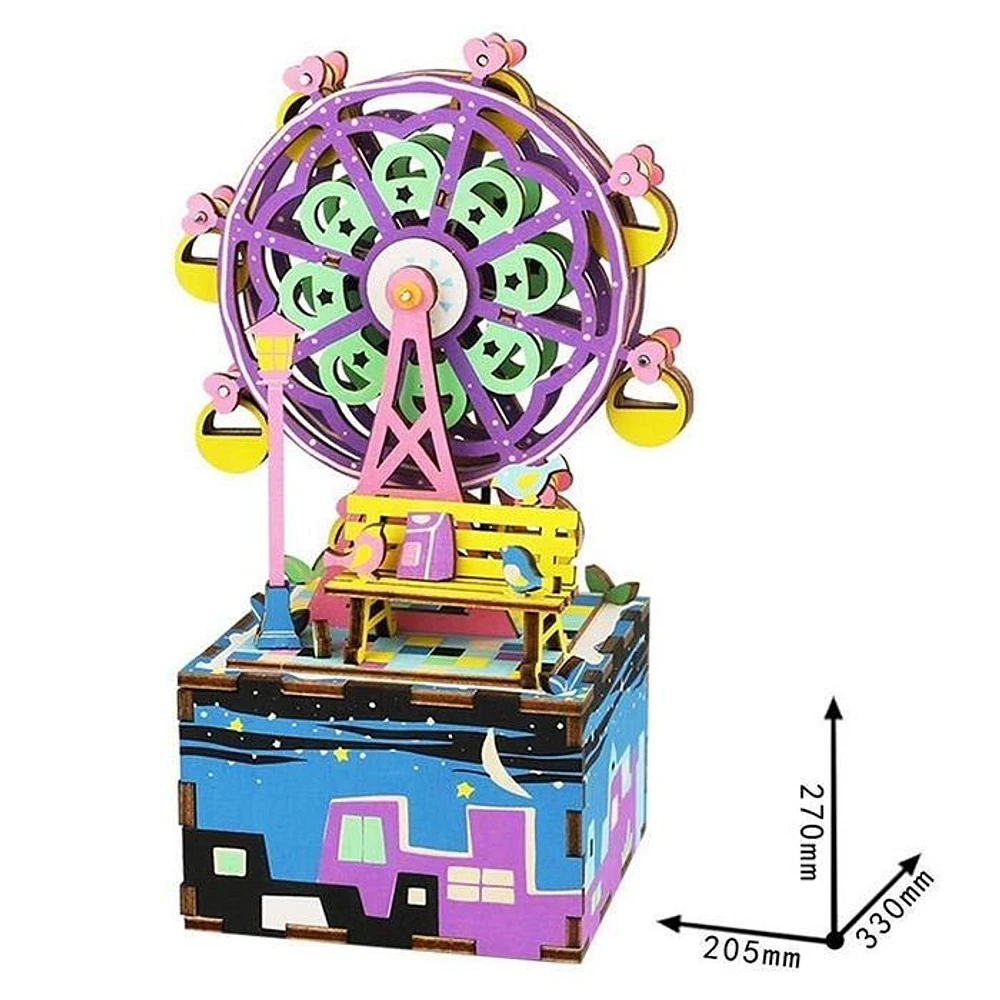 3D Wooden Puzzle Music Box Ferris Wheel