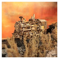 3D Wooden Puzzle – Wind Up Train Locomotive