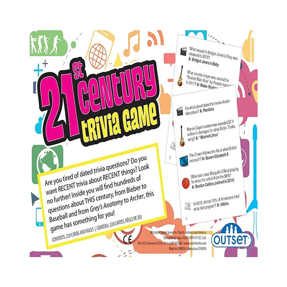 21st Century Trivia Game – A Game About 21st Century History Featuring 1200 Questions