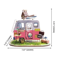 3D Wooden Puzzle – Happy Camper Trailer