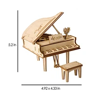 3D Wooden Puzzle – Grand Piano