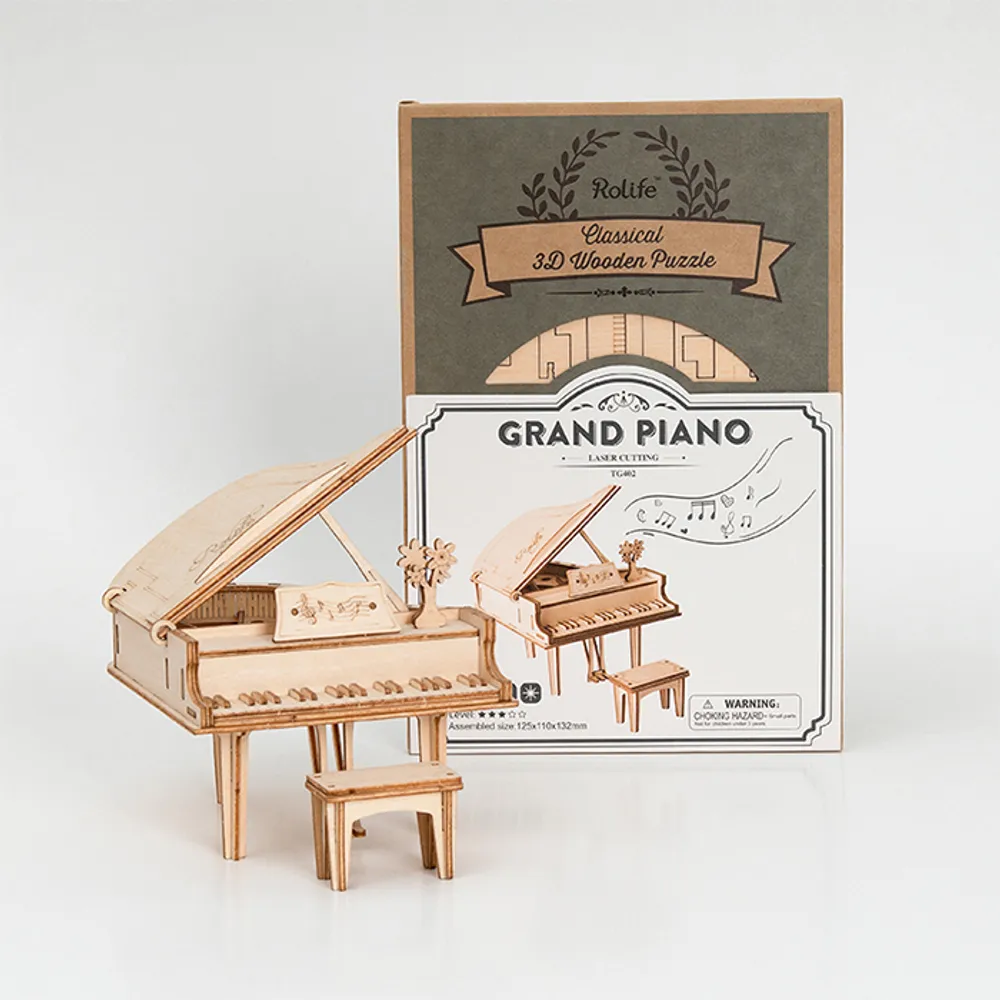 3D Wooden Puzzle – Grand Piano