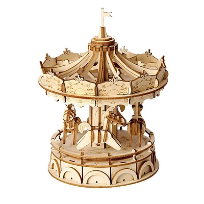 3D Wooden Puzzle – Merry-Go-Round