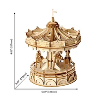 3D Wooden Puzzle – Merry-Go-Round