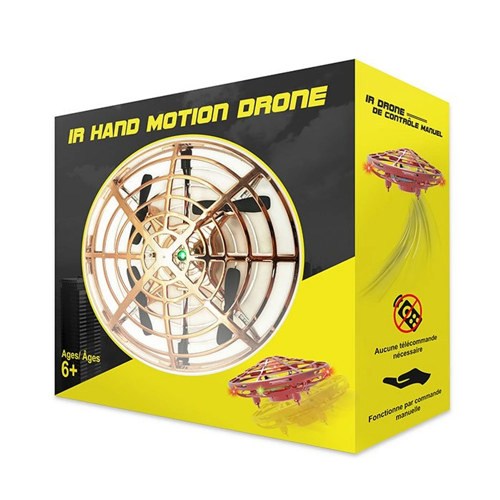 Hand Operated Drone with Infrared Sensor for Obstacle Avoidance