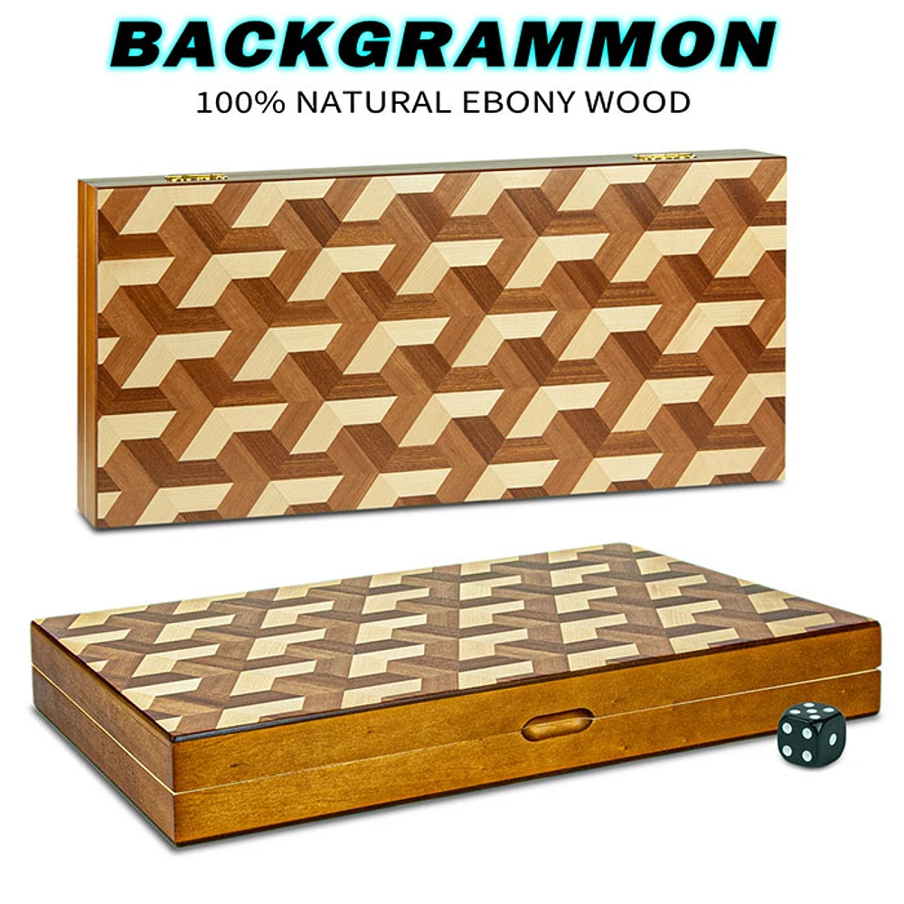 Backgammon Wood 17 Inch