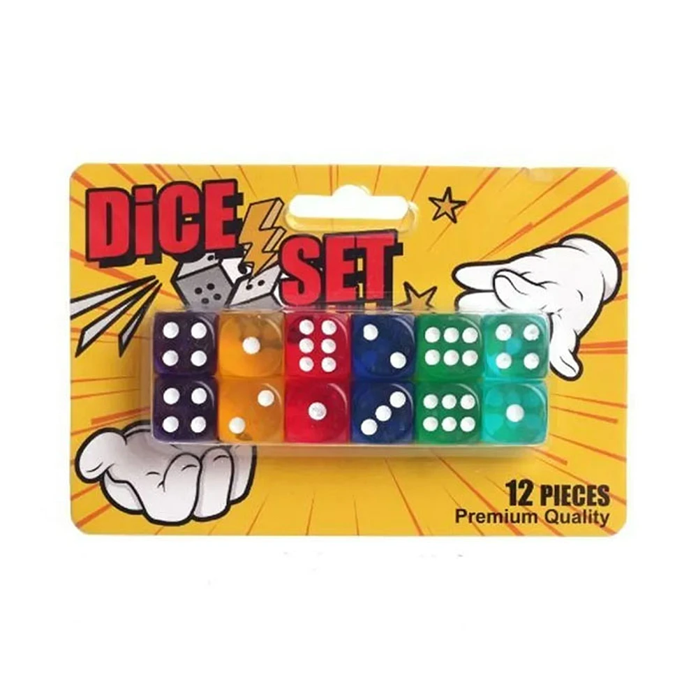 Dice D6 Rainbow Set Of 12