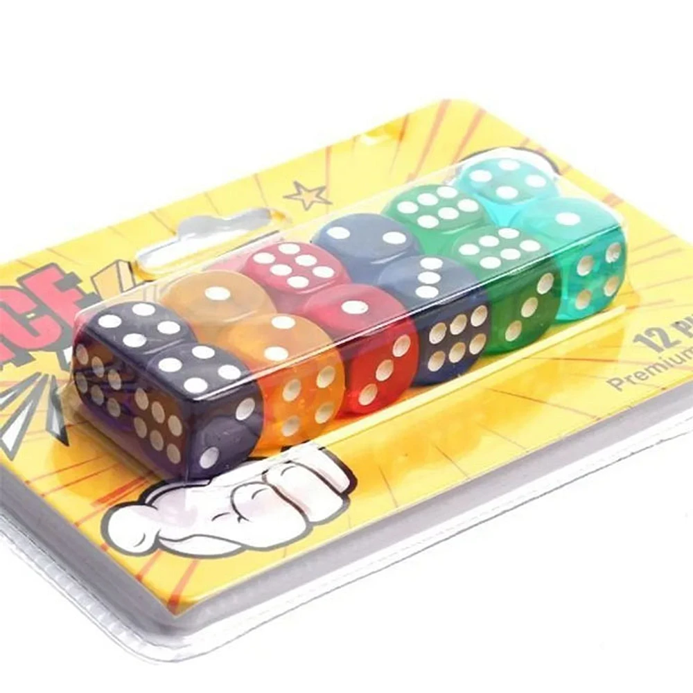 Dice D6 Rainbow Set Of 12