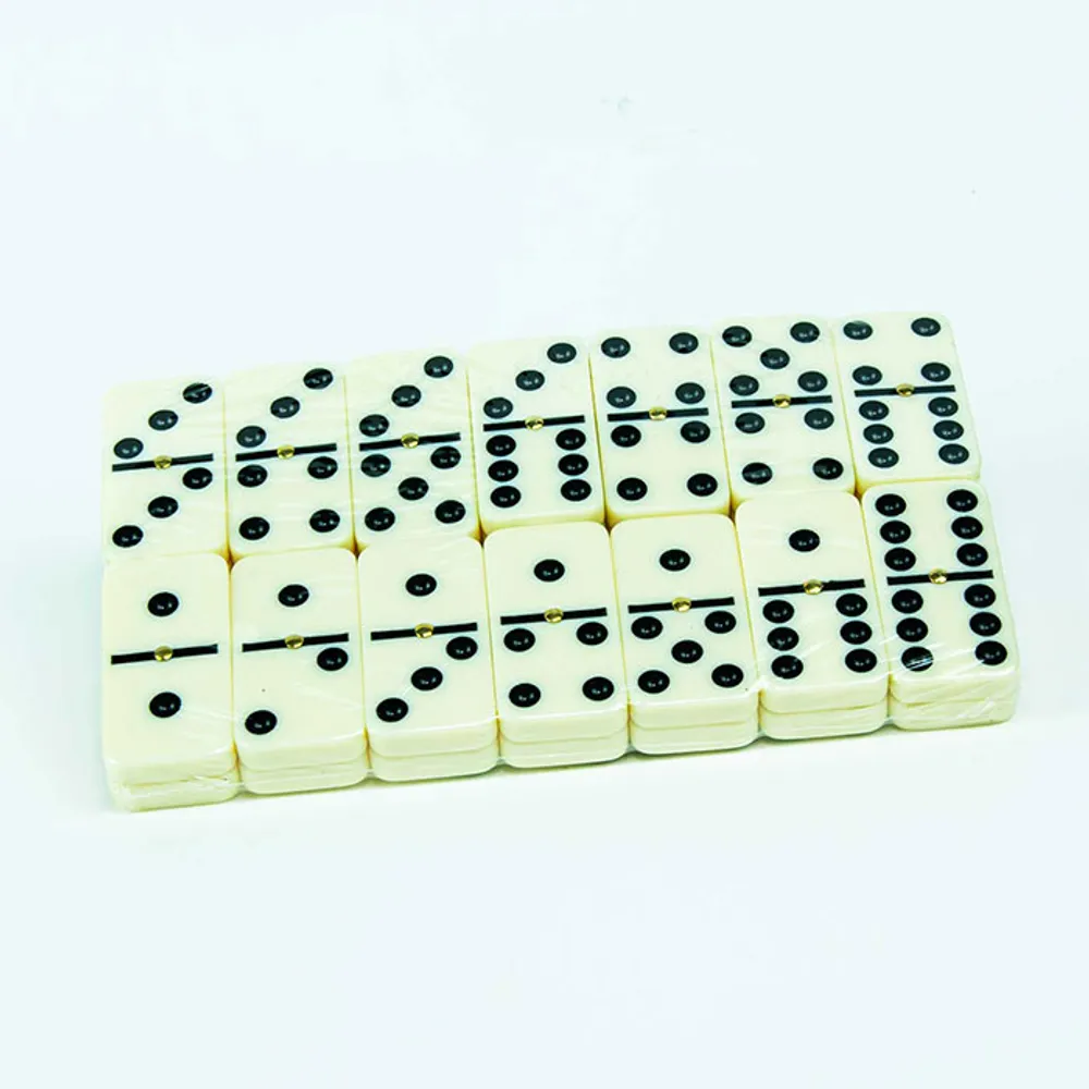 Dominoes Double 6 Black And White