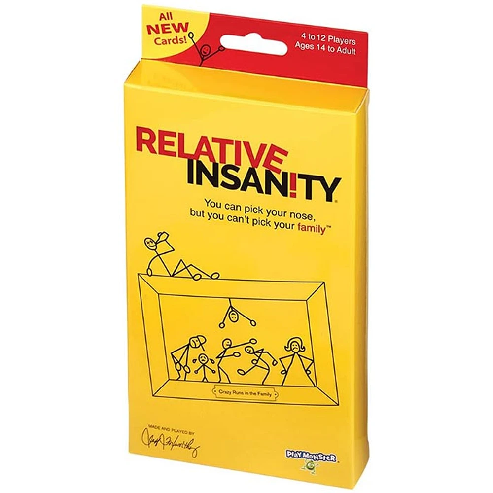 Play Monster Relative Insanity Party Game Expansion Travel Pack