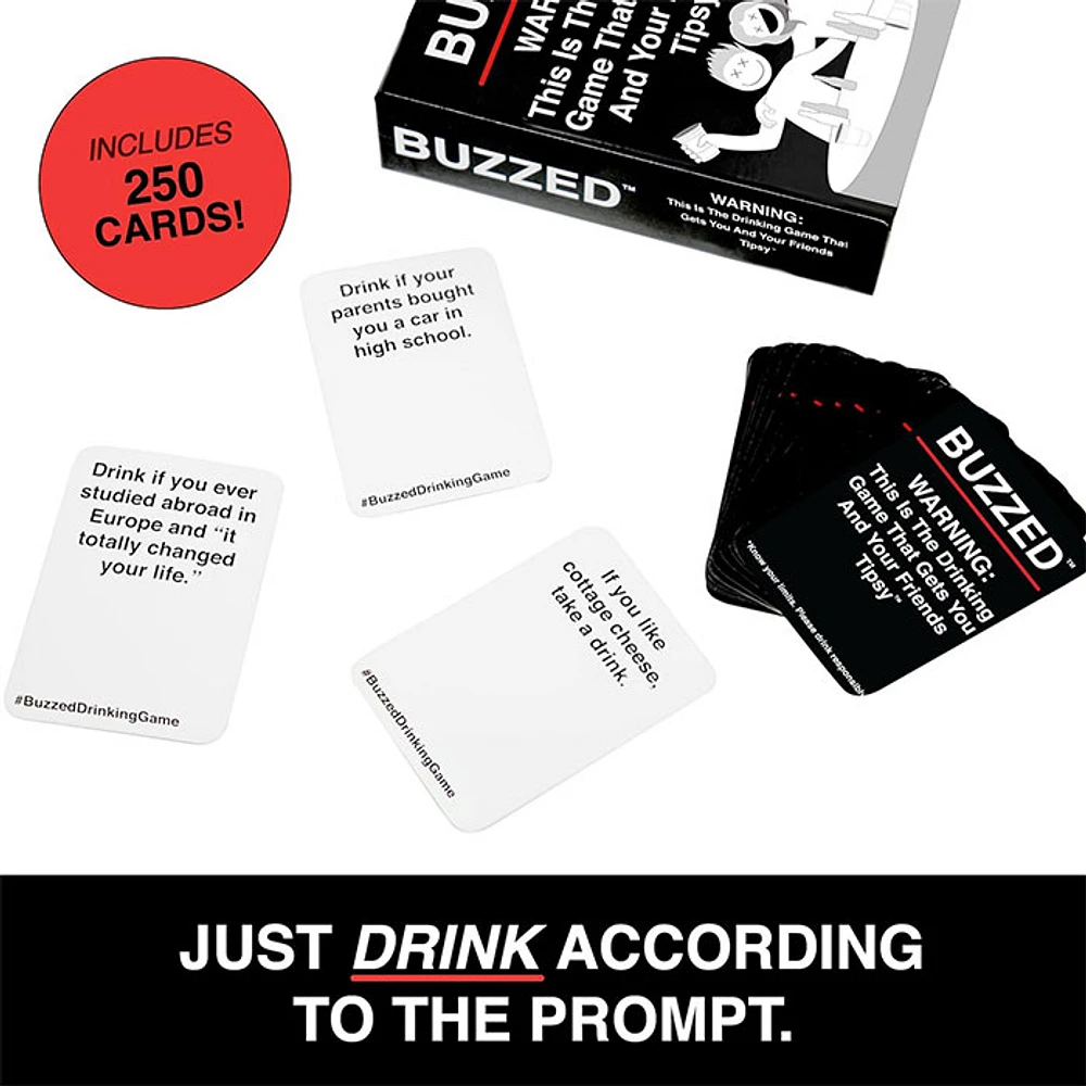 Buzzed – This is The Drinking Game That Gets You and Your Friends Tipsy!