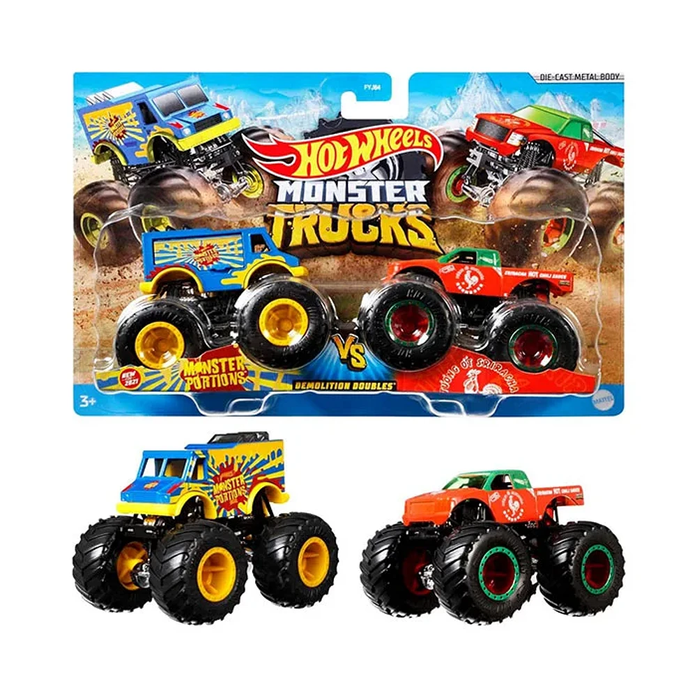 Hot Wheels: Monster Truck Doubles – Assorted