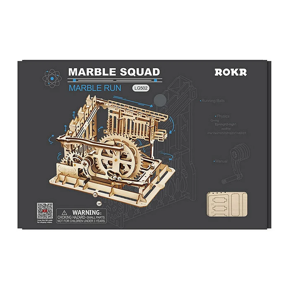 3D Wooden Puzzle Mechanical Marble Squad