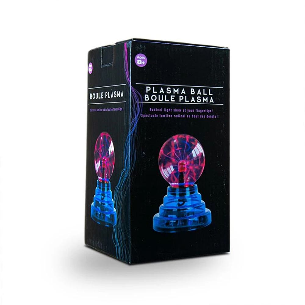 Purple Plasma Electric Nebula Lightening Ball and Touch Sensitive 3.5 Inch