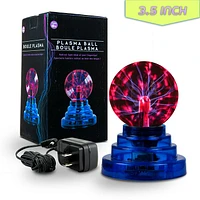 Purple Plasma Electric Nebula Lightening Ball and Touch Sensitive 3.5 Inch