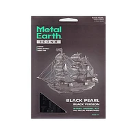 Fascinations ICONX Black Pearl Ship Black Version 3D Metal Model Kit