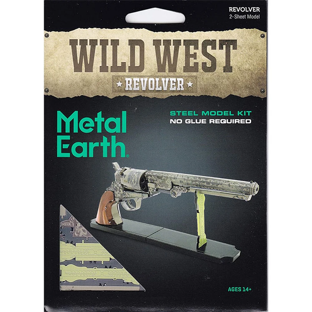 Wild West Revolver 3D Metal Earth Model