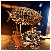 3D Wooden Puzzle – Mechanical Airship