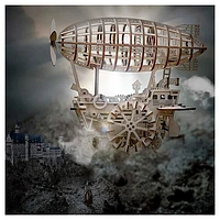 3D Wooden Puzzle – Mechanical Airship