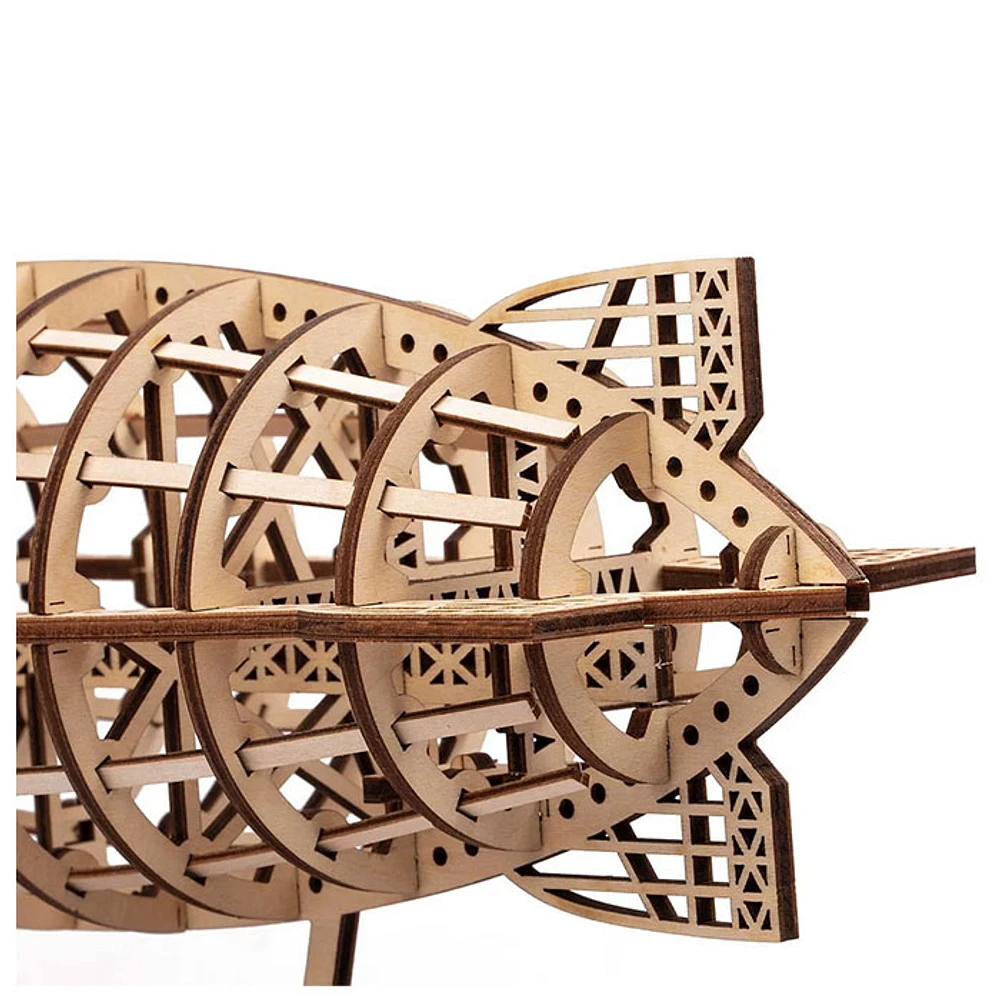 3D Wooden Puzzle – Mechanical Airship