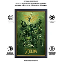 The Legend Of Zelda Links 11″ x 19″ Framed Wall Art