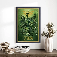 The Legend Of Zelda Links 11″ x 19″ Framed Wall Art