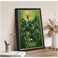 The Legend Of Zelda Links 11″ x 19″ Framed Wall Art