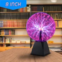 Purple Plasma Ball 8 Inch