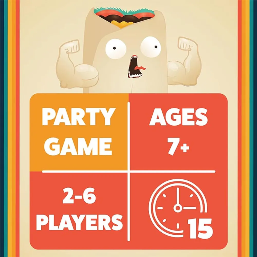 Throw Throw Burrito – A Dodgeball Card Game for Adults, Teens & Kids