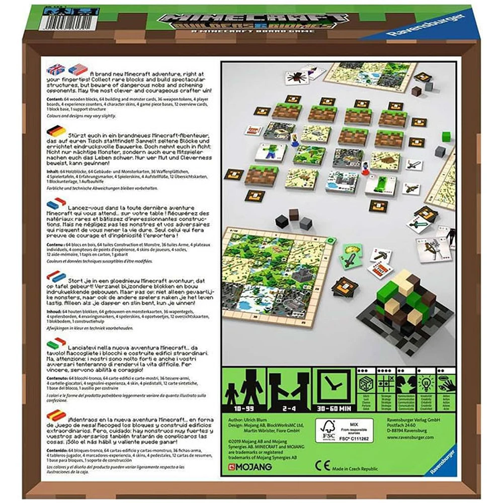 Ravensburger Minecraft: Builders & Biomes Strategy Board Game