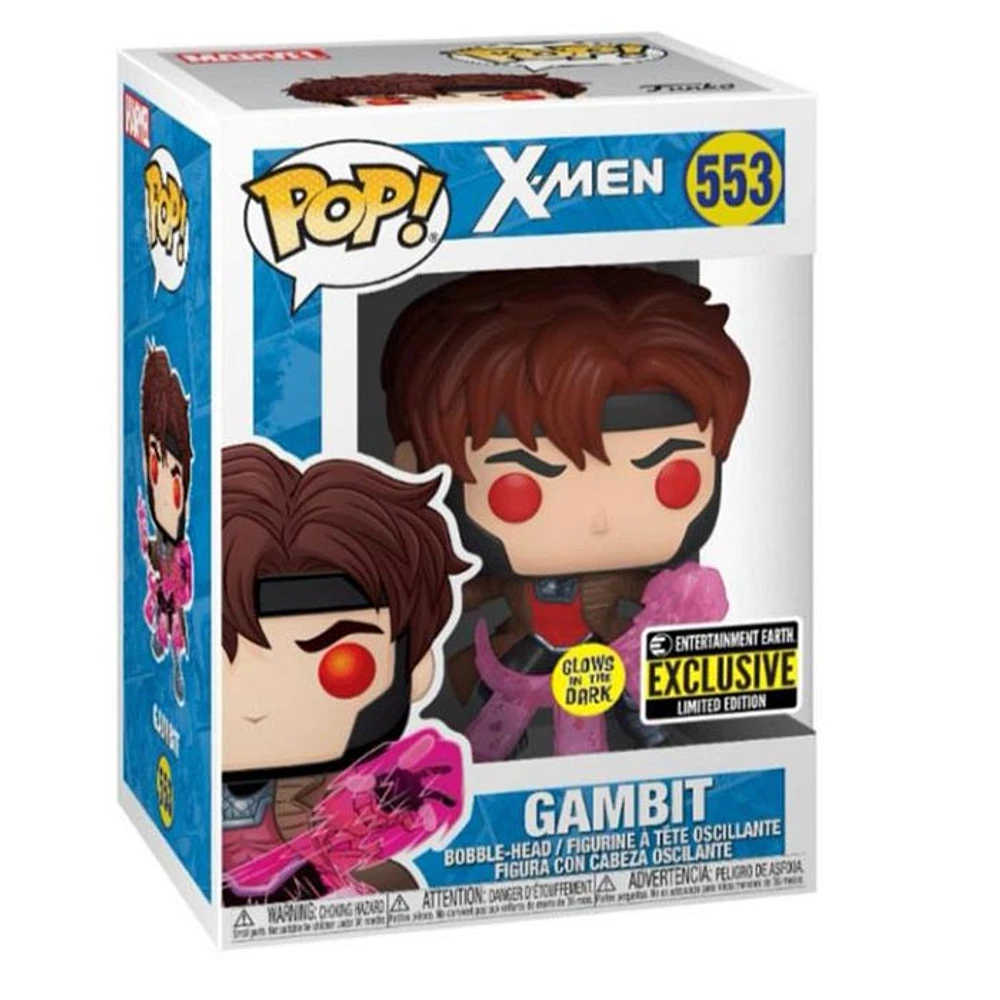 Funko Pop! X-Men Gambit Glow-in-the Dark-Pop!! Entertainment Earth Exclusive