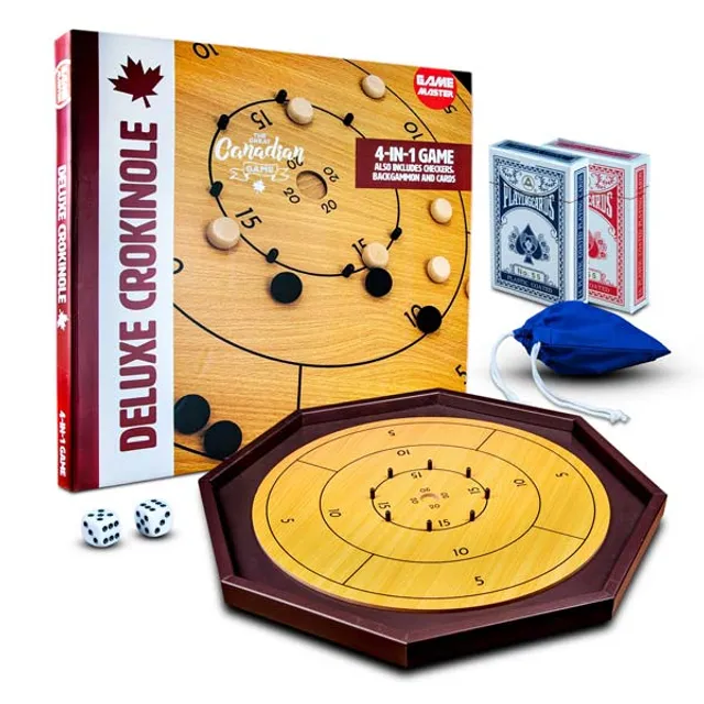  TradeOpia Crokinole 2 in 1 Natural Wood Color