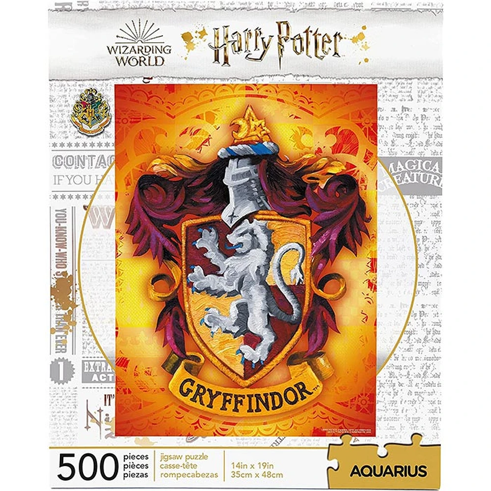 Harry Potter Puzzle Gryffindor Crest 500 Piece Jigsaw Puzzle