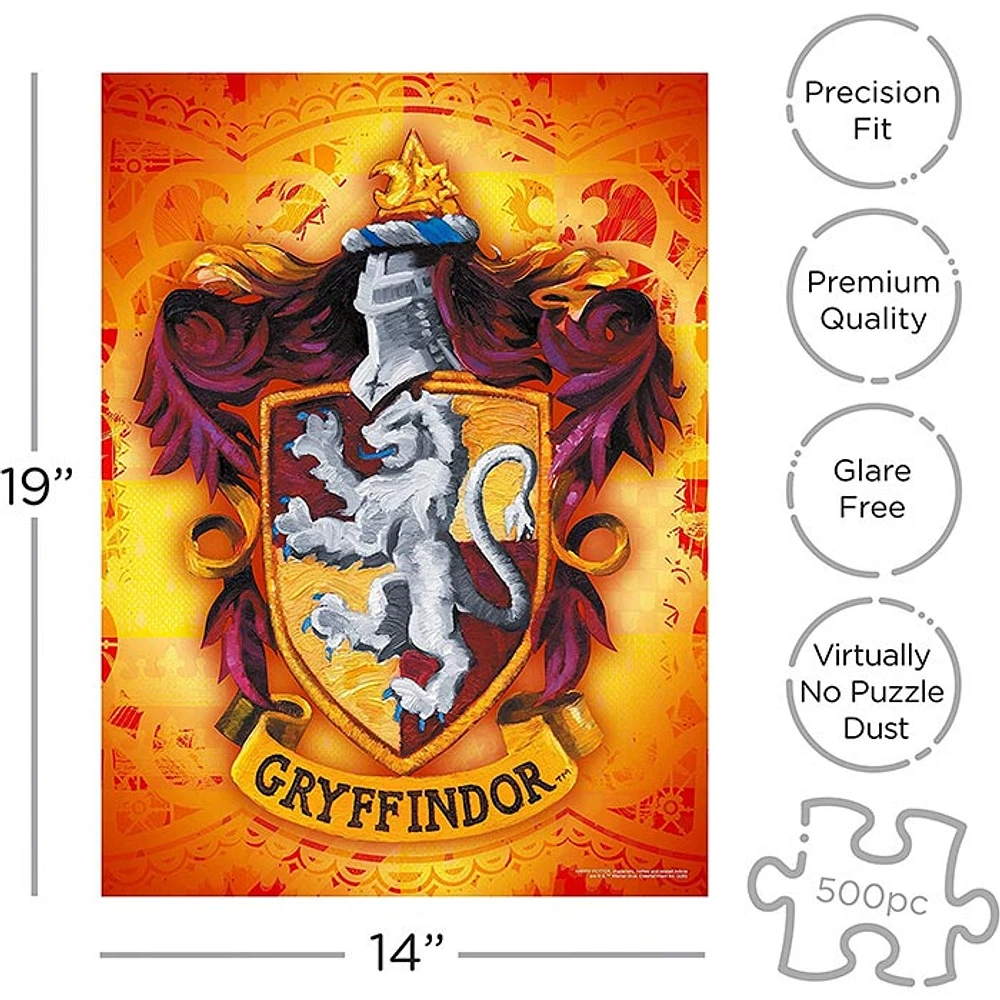 Harry Potter Puzzle Gryffindor Crest 500 Piece Jigsaw Puzzle