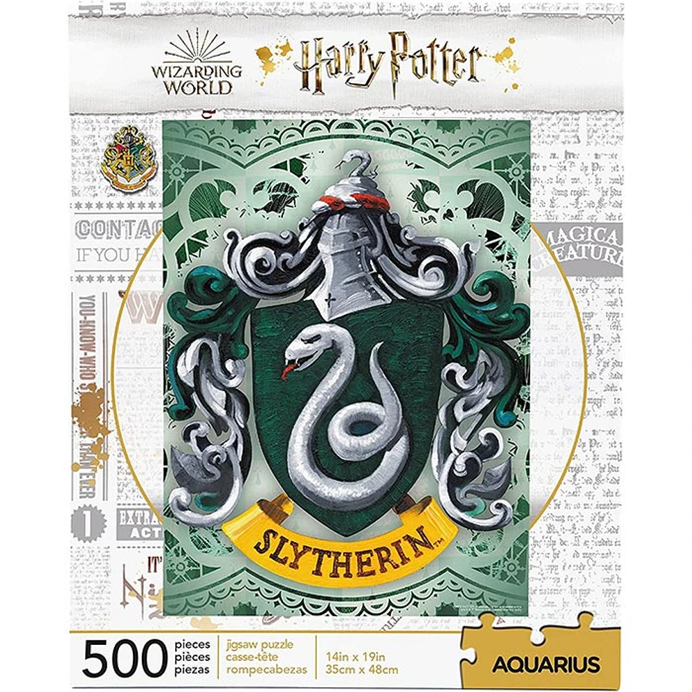 Harry Potter Puzzle Slytherin Crest 500 Piece Jigsaw Puzzle