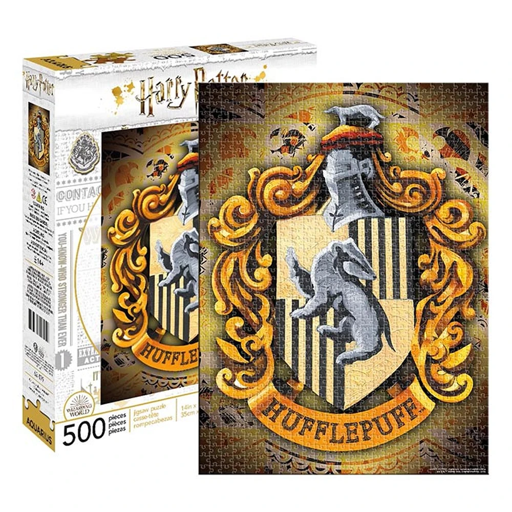 Harry Potter Puzzle Hufflepuff Crest (500 Piece Jigsaw Puzzle)