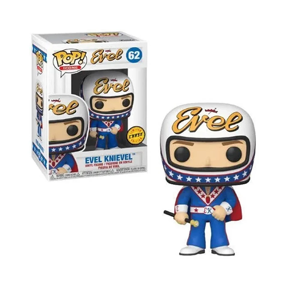 Funko Pop! Icons Evel Knievel With Cape Chase Edition