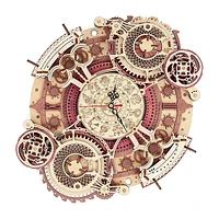 3D Wooden Puzzle Zodiac Wall Clock