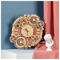 3D Wooden Puzzle Zodiac Wall Clock