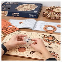 3D Wooden Puzzle Zodiac Wall Clock