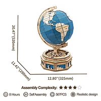 3D Wooden Puzzle The Globe