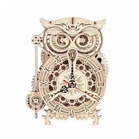 3D Wooden Puzzle Owl Clock