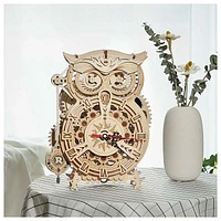 3D Wooden Puzzle Owl Clock