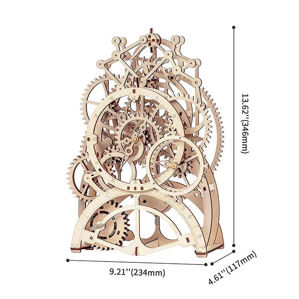 3D Wooden Puzzle – Pendulum Clock