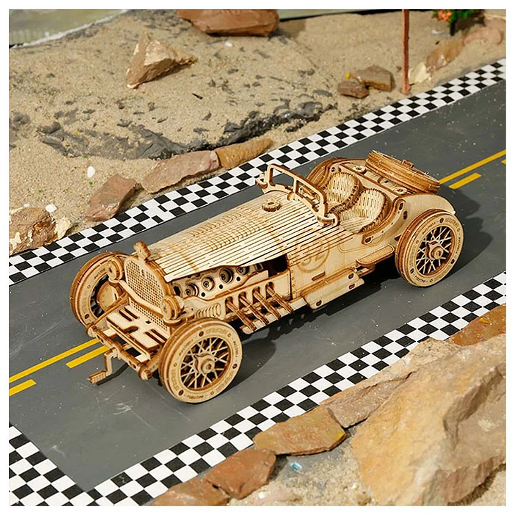 3D Wooden Puzzle – V8 Grand Prix Model Car