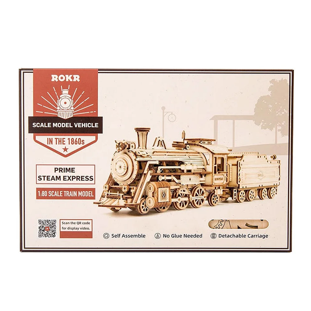 3D Wooden Puzzle Prime Steam Express Model