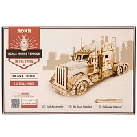 3D Wooden Puzzle Heavy Truck Model